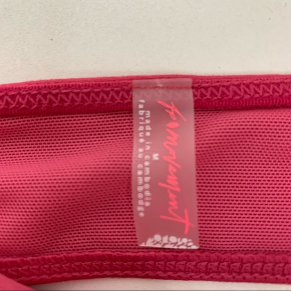 Free People Movement Rosey Pink Bandeau Popover Sports Bra With Cutout Back New - Picture 10 of 16